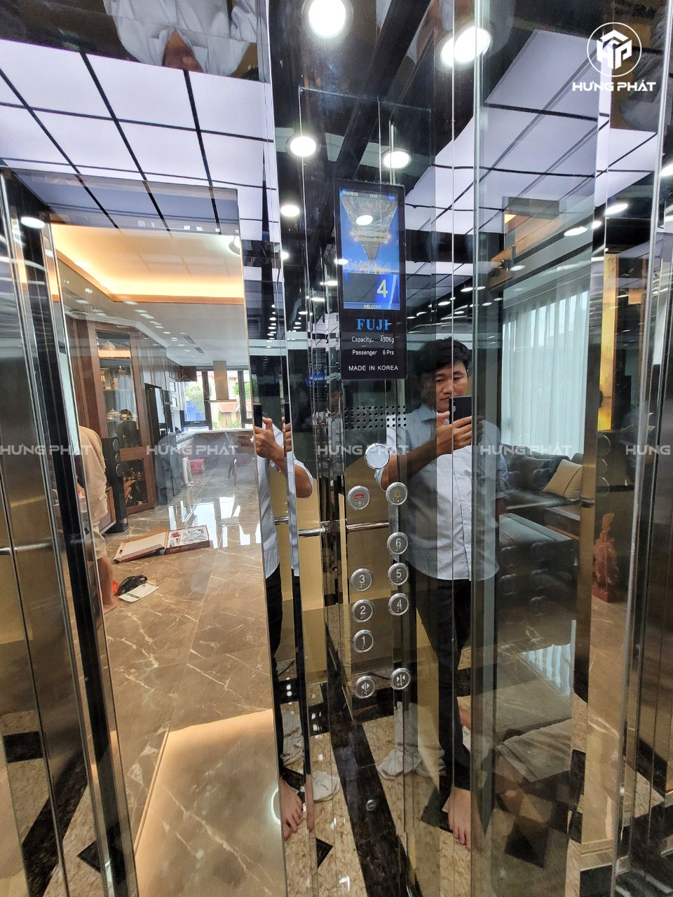 Thang máy đã bàn giao của thang máy hưng phát