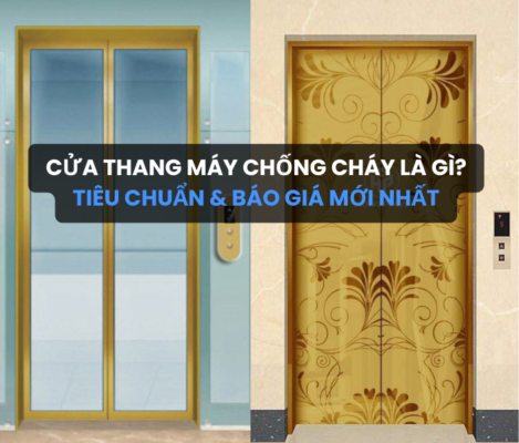 cua thang may chong chay Thang máy gia đình Hưng Phát